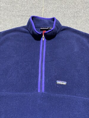 Vintage 80s 90s Patagonia Fleece Pullover Size XL Half 1/2 Zip