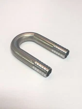 Stainless Fitting 180 Degree U-BEND 3/8" S.S., Barb Small Radius, APEX 9099
