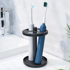 Electric Toothbrush Holder Stand for Bathroom: Stainless Steel Ventilated Organi