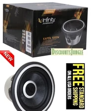 Infinity Kappa 1000W 10" Car Audio Subwoofer 1800 Watt MAX Selectable Impedance