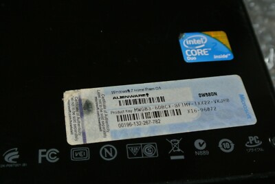ALIENWARE P06T INTEL(R) NO ram.,No HD., NO Charger., Powers ON. | eBay