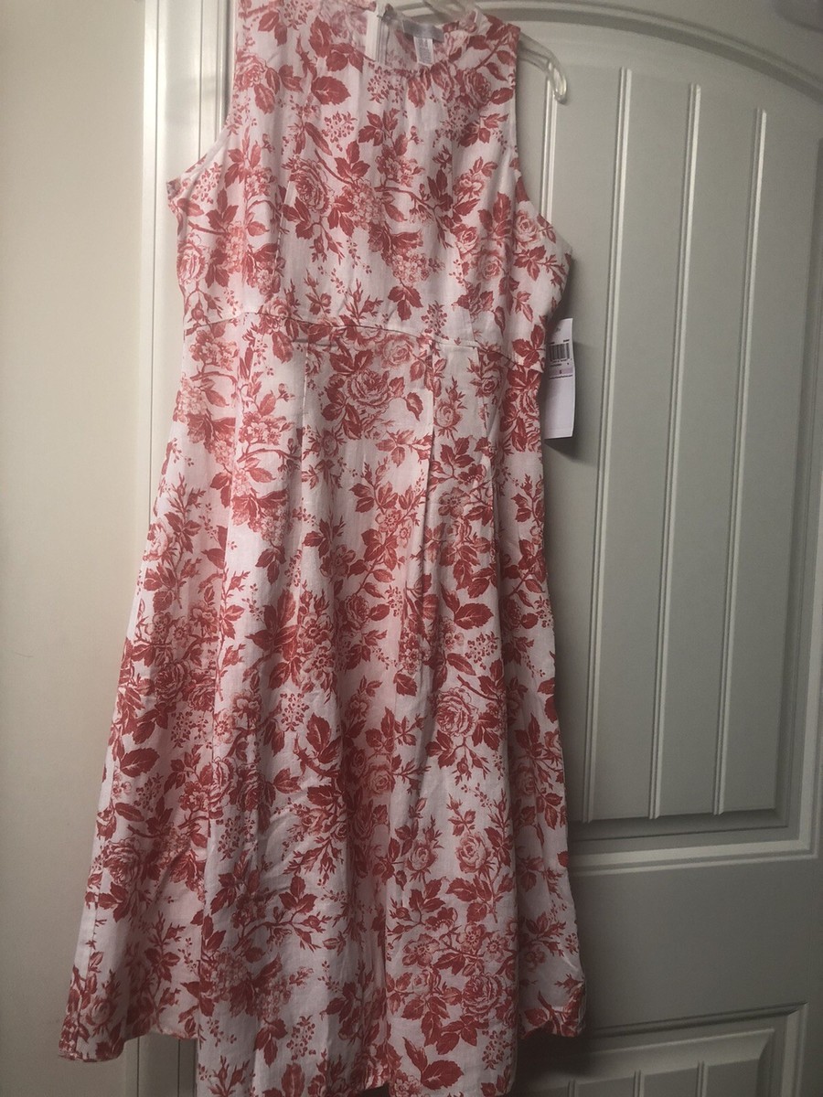 chinese dress ladies London Times Carmella Ivory And Lilac Floral Linen Dress