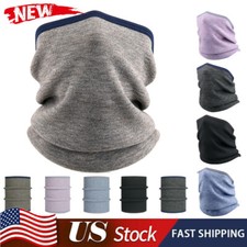 Neck Gaiter Bandana Face Mask Winter Fleece Scarf Gator Head Cover for Men Women