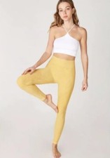 New Vintage Marigold Yellow Moto Designed Leggings