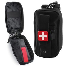 Tactical Molle EDC Medical Pouch TQ Tourniquet Holder First Aid Kit IFAK Pouch