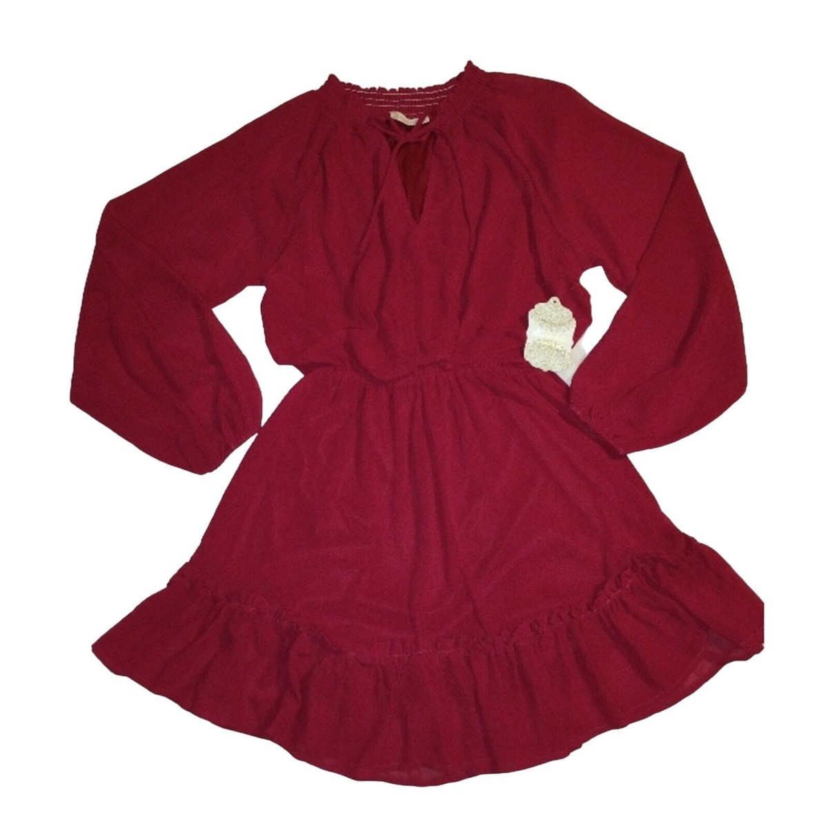 altered state long sleeve dress Altar'd State NWT Burgundy Long Sleeve Dress Women's XS