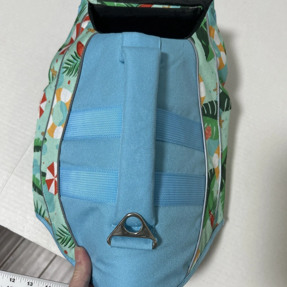 Medium Dog Harness with Beach Umbrellas Design for Comfortable Walks