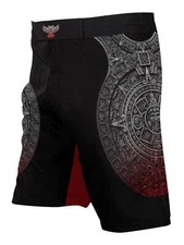 Raven Fightwear Men's Aztec Ranked BJJ MMA Shorts Black 