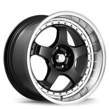 18x8 45 F 18x9 50 R Konig Ssm 5x114.3 Black Wmachined Lip Wheels Set Of 4