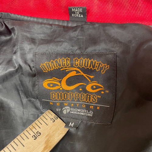 Orange County Choppers Jacket Mens Medium M Rock Tavern New York Jacket Biker - Foto 3 di 18