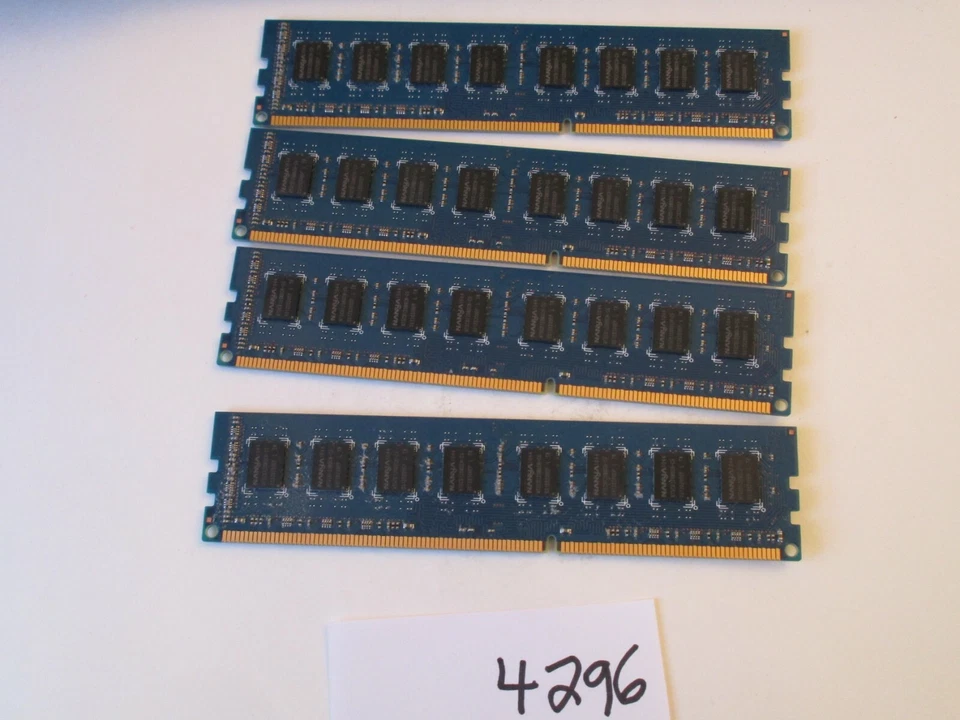Nanya NT2GC64B8HC0NF-CG 4x2Gb=8Gb PC3-10600 1333Mhz DDR3 Desktop Memory RAM 4296 - Image 2 of 2
