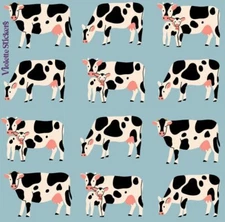 Violette Stickers Holstein Cows Stickers Crafts Planner Supply Scrapbook Farm