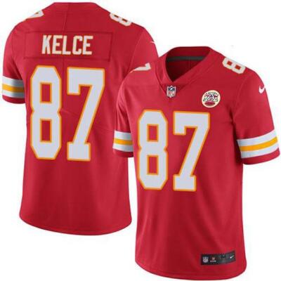 Travis Kelce Chiefs Men's Jersey Home - All Stitched | eBay