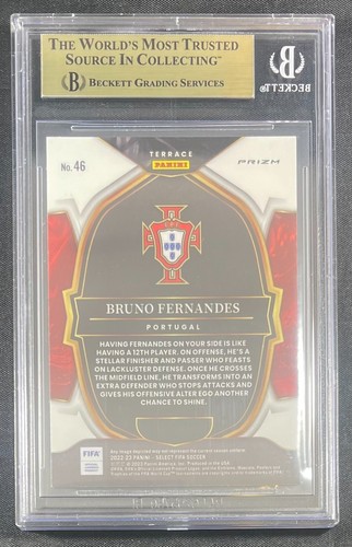 Bruno Fernandes 2022-23 Panini Select Checkerboard #46 BAS 9.5 - Picture 2 of 2