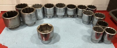 VTG S-K Powr-Kraft Snap-On 3/4'' Dr 6pt SAE METRIC Sockets Wright Armstrong Allen