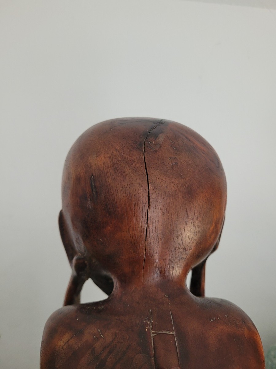 Amaizing Detailed Bulul! Old Wood Figure of a Male Rice