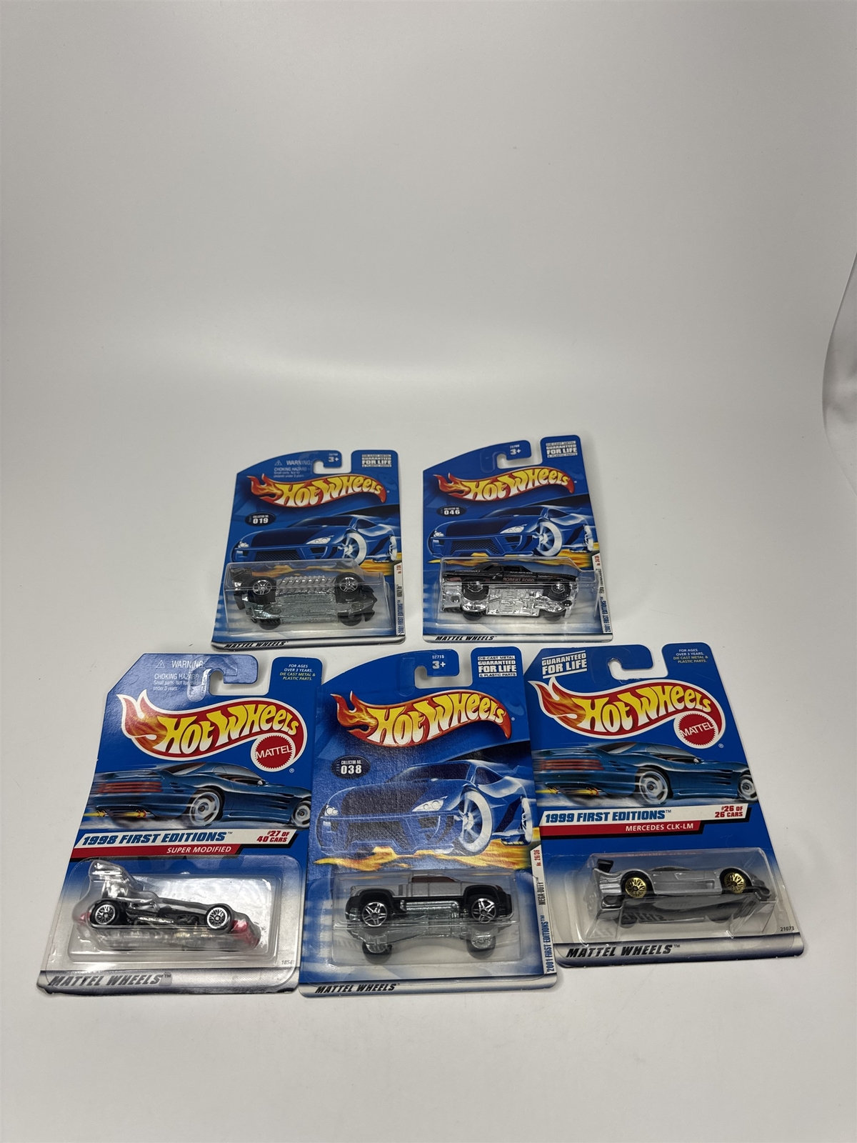 Lot of 5 Hot Wheels Mattel Wheels 1997-2000 Die Cast Metal Collectible Race Cars