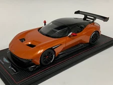 1/18 AutoArt ASTON MARTIN Vulcan Stratus in Orange 70264 Leather Base