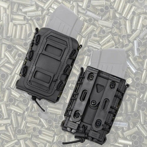 Custodia per riviste 5,56 mm 7,62 mm con clip MOLLE e clip da cintura supporto Mag universale - Foto 5 di 13