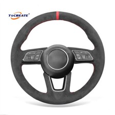 Diy Custom Hand Stitch Alcantara Steering Wheel Cover For Audi A3 A4 A5 S5 Aa07