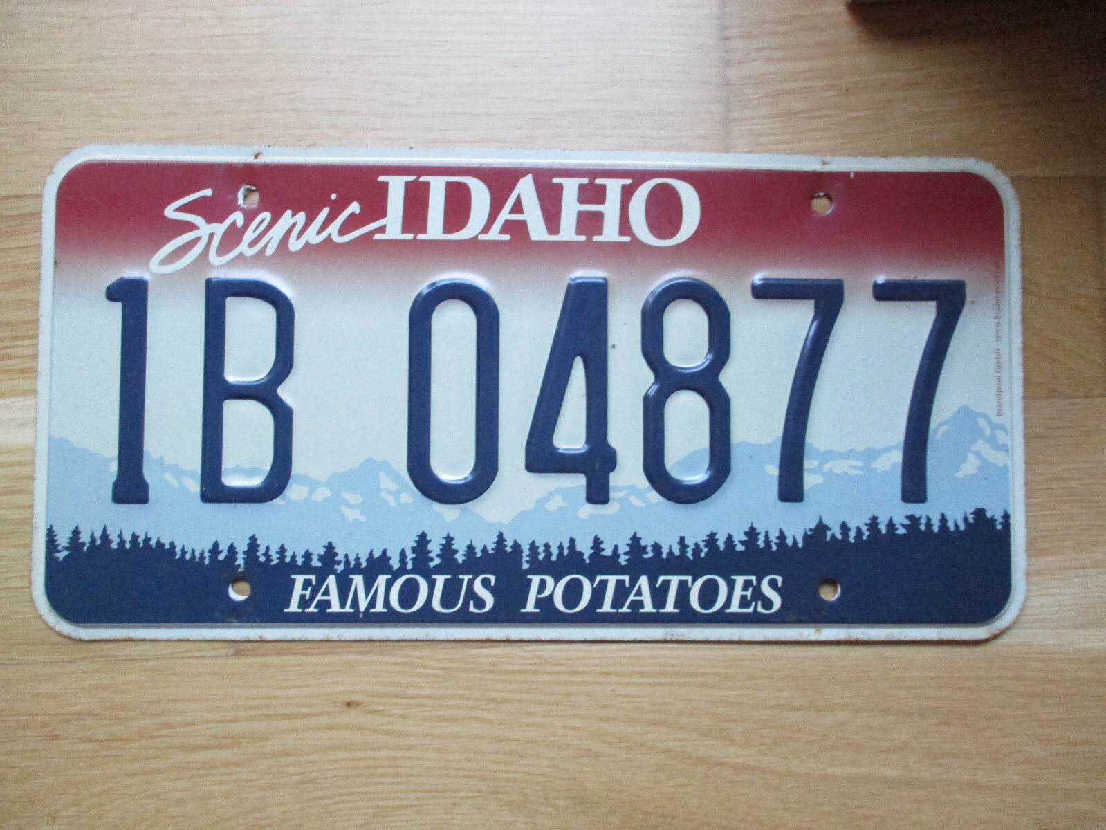 USA Nummernschild Idaho Scenic Original Used American Car Plate NICE