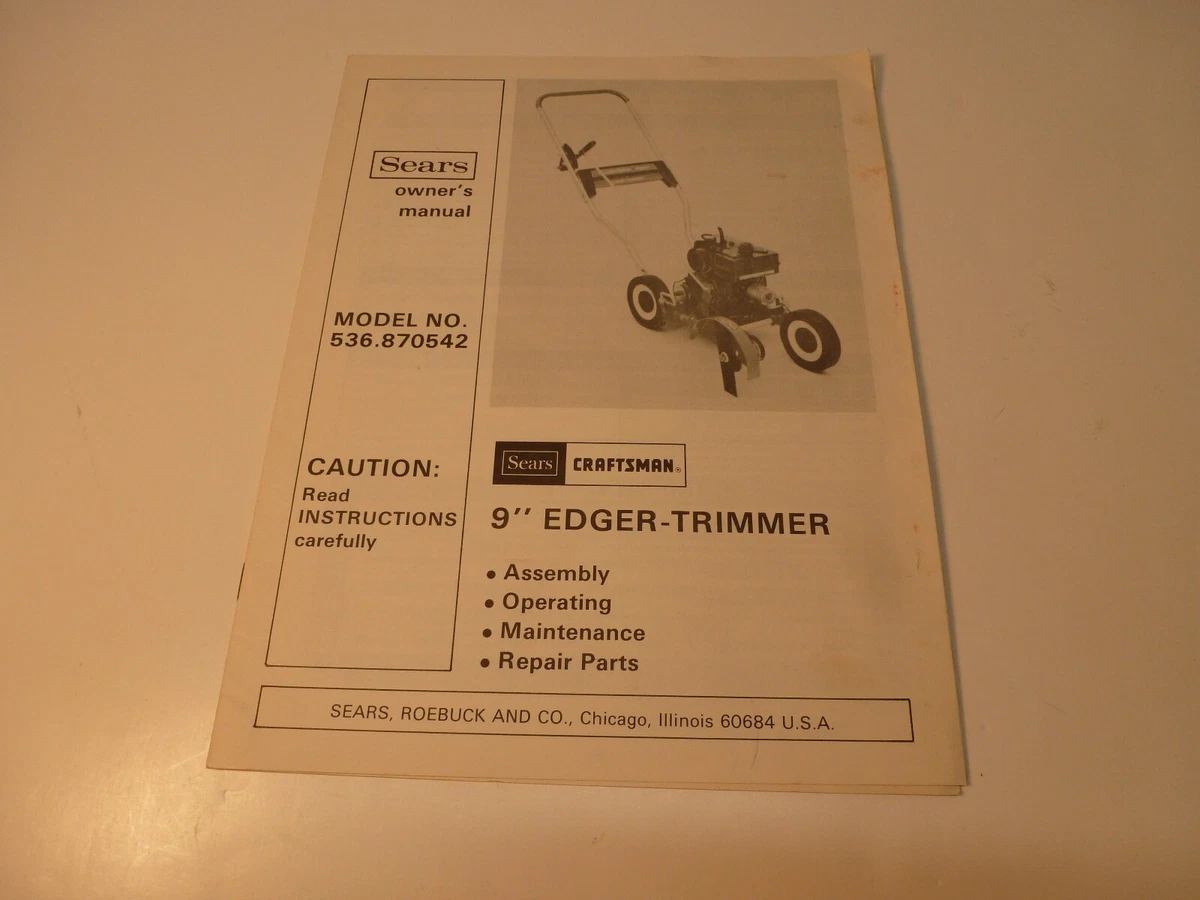 Craftsman manual sale edger