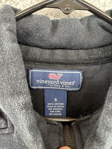 VINEYARD VINES 1/4 Zip Pullover Sweater Pittsburg Pirates Mens Small Black READ - Picture 3 of 12