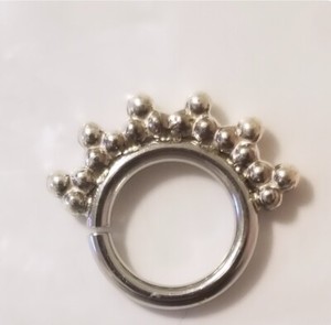 Anatometal Silver 14g Sabrina 5/16 Ring