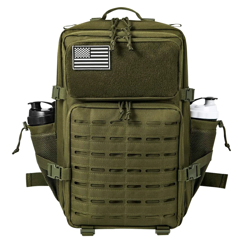 45L Military Tactical Backpack Large Army MOLLE Rucksack 3-Day Assault Pack - Image 2 of 2