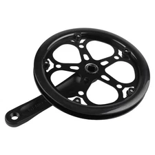 Folding Bike Crankset with Aluminium Alloy Construction and Protective Guard