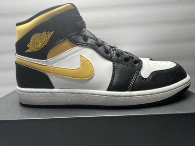 Size 10.5 - Air Jordan 1 Mid Black University Gold for sale  display picture 1