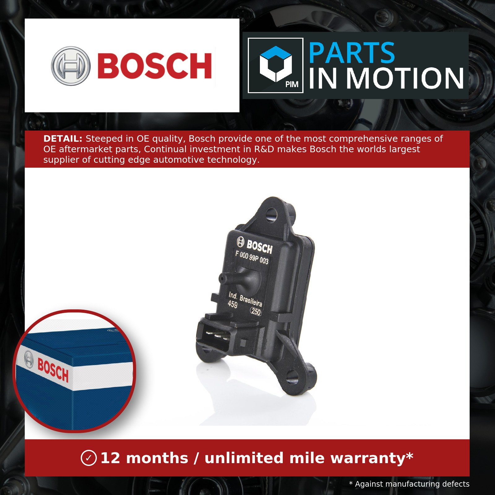 MAP Sensor fits LANCIA Manifold Pressure Bosch K9609992380 46531222 60811067 New - Image 17