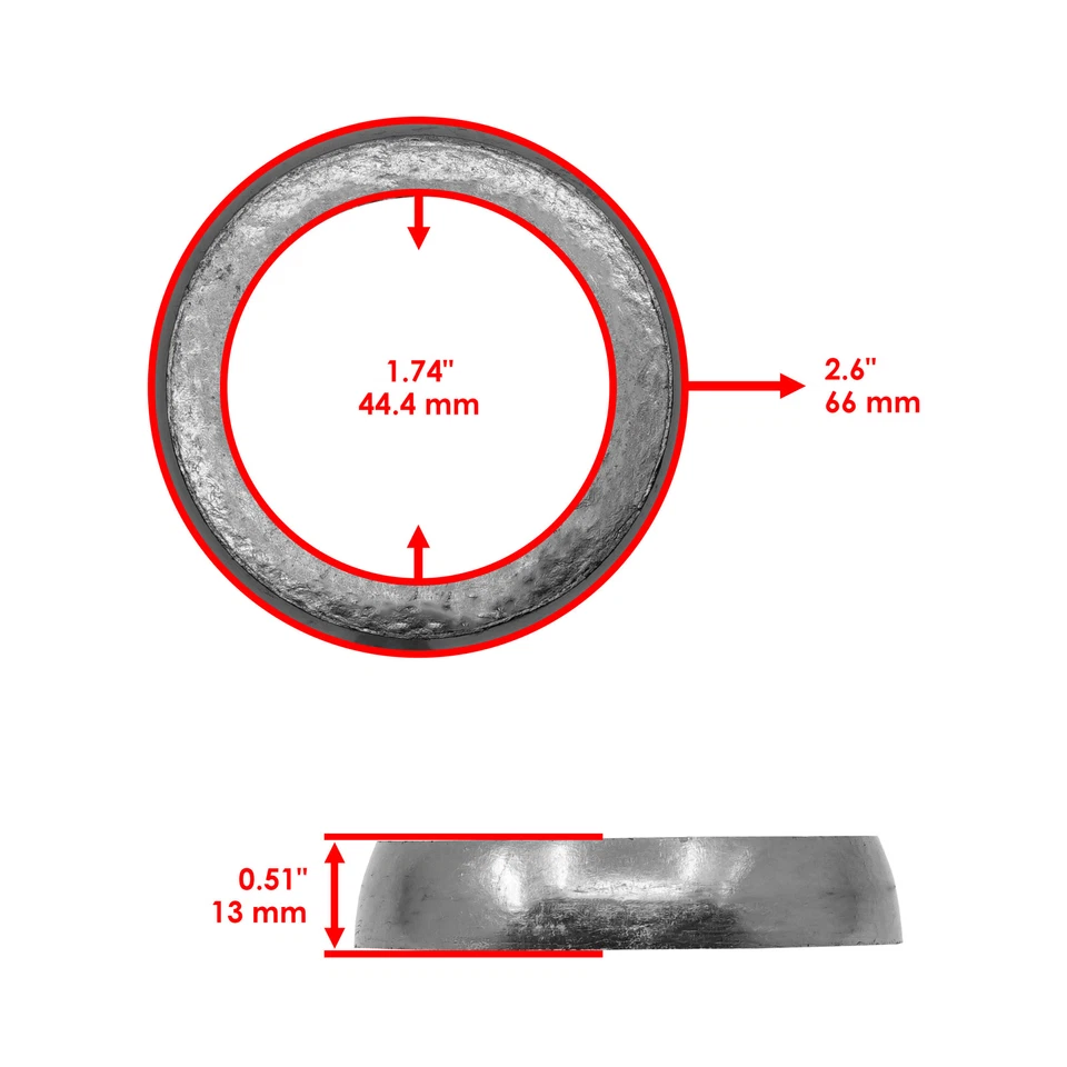 Junta de tubo de escape Caltric para Arctic Cat 1612-323 | 1612323 nueva  Foto 2 de 4