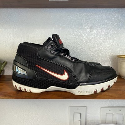 Nike LeBron Air Zoom Generation 1 Size 12 Black White Red Kings Rook 2004 Rookie