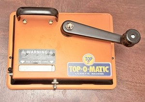 Top O Matic Cigarette Injector Rolling Machine, Orange, Manual