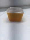 Pyrex Orange Friendship 501 Refrigerator Glass Dish With Lid Vintage