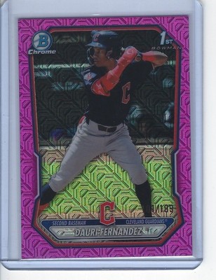 Dauri Fernandez 2026 Bowman Chrome Fuchsia Wave Refractor 101/199 Guardians