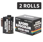 2 Rolls - ILFORD ILFOCOLOR VIVID 400 ISO 36exp 35mm Color Negative Film