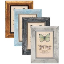 4x6 Picture Frames Set of 4 Rustic Retro Photo Frame 4 x 6 inch Mix Color-4pcs