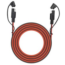 25 Foot SAE 2 Pin Quick Disconnect Harness, DC 12V Power Connector Plug