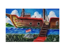 Mayflower ship painting by 1 Kaas