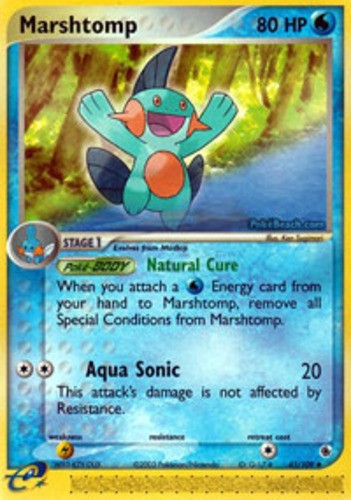 1x Marshtomp - 41/109 - Uncommon NM-Mint Pokemon EX - Ruby & Sapphire