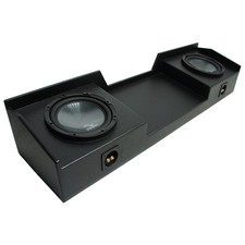1999-2006 Chevy Silverado Ext Truck Harmony R124 Dual 12" Rhino Coated Sub Box