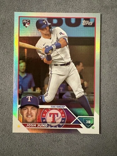 2023 Topps Josh Jung #529 Rainbow Foil Rookie RC Texas Rangers