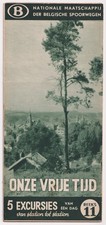 1938 Belgian Railway Brochure NMBS SNCB Diest Hasselt Malmedy Neufchateau Travel