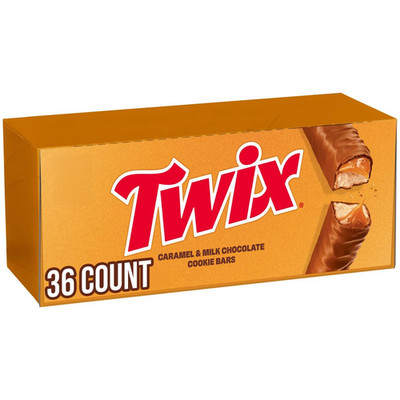 Bulk Chocolate Candy Individually Wrapped, Full Size, Caramel Chocolate Cookie C