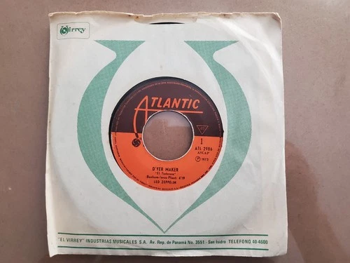 LED ZEPPELIN "D'YER MAKER" VERY RARE 7" SINGLE 45 FROM PERU ATL 2986 EX