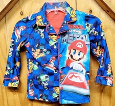 Mario Bro Little Boys Long Sleeve Pajamas PJ 2-Piece Set  Size: XS 4/5