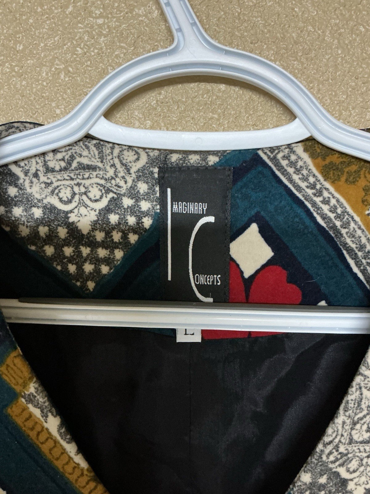 IMAGE CONCEPTS Multicolor Patchwork Pattern Vest … - image 3