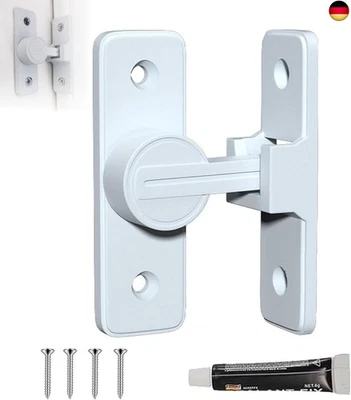 FENGJIAHUI Schiebetürschloss, 90° Riegelschloss, Ohne Bohren for Türverriegelung Innen, Sc